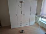 Zilver kleurige staande lamp, Ophalen, Zo goed als nieuw, Metaal, 150 tot 200 cm