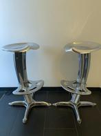 Clipper Il krukken (2 st) - chroom - Yasu Sasamoto - design, Gebruikt, Met voetsteun, 60 tot 90 cm, Ophalen of Verzenden
