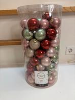 Decoris kerstballen 90 stuks roze, goud, saliegroen, Diversen, Kerst, Ophalen of Verzenden, Nieuw