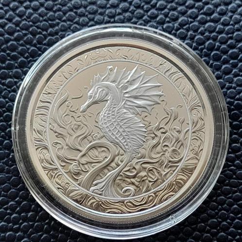 2021 Samoa Seahorse - 1 oz silver BU, Postzegels en Munten, Munten | Oceanië, Zilver, Verzenden