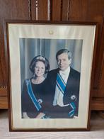 Staatsieportret Beatrix en Claus, officieel, prima staat., Verzamelen, Koninklijk Huis en Royalty, Ophalen, Gebruikt, Kaart, Foto of Prent
