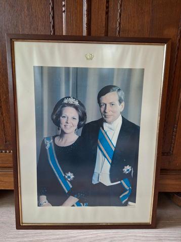 Staatsieportret Beatrix en Claus, officieel, prima staat. beschikbaar voor biedingen