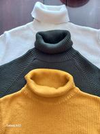 Kol trui ribbel gebreid koltrui wit, groen, geel maat M, Kleding | Dames, Truien en Vesten, Maat 38/40 (M), Geel, Diversen, Ophalen of Verzenden