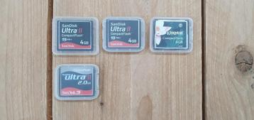 Compact flash kaarten 2, 4 & 8GB - CF kaarten [ vanaf €10 ] beschikbaar voor biedingen