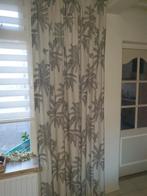 gordijnen met palmblad, Huis en Inrichting, 200 cm of meer, Beige, Zo goed als nieuw, 50 tot 100 cm