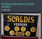 Emaille reclamebord Scaldis voeders, Verzamelen, Merken en Reclamevoorwerpen, Ophalen of Verzenden
