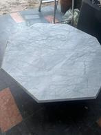 Marmeren natuursteen salontafel, 50 tot 100 cm, Rond, Ophalen of Verzenden, Zo goed als nieuw