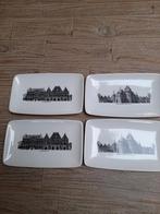 Amsterdams Grachtenservies 4 serveerschaaltjes, Antiek en Kunst, Antiek | Servies los, Ophalen