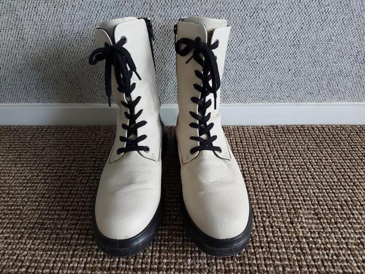 Ecco enkellaarsjes 39, Kleding | Dames, Schoenen, Gedragen, Lage of Enkellaarzen, Wit, Verzenden