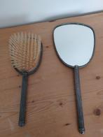 antieke kaptafel set handspiegel haarborstel, Antiek en Kunst, Ophalen of Verzenden