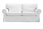 Ektorp Witte Hoezen set, Huis en Inrichting, Gebruikt, Minder dan 75 cm, 150 tot 200 cm, Tweepersoons