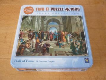 Puzzel 1000 stukjes - herken 25 beroemde mensen Hall of Fame beschikbaar voor biedingen