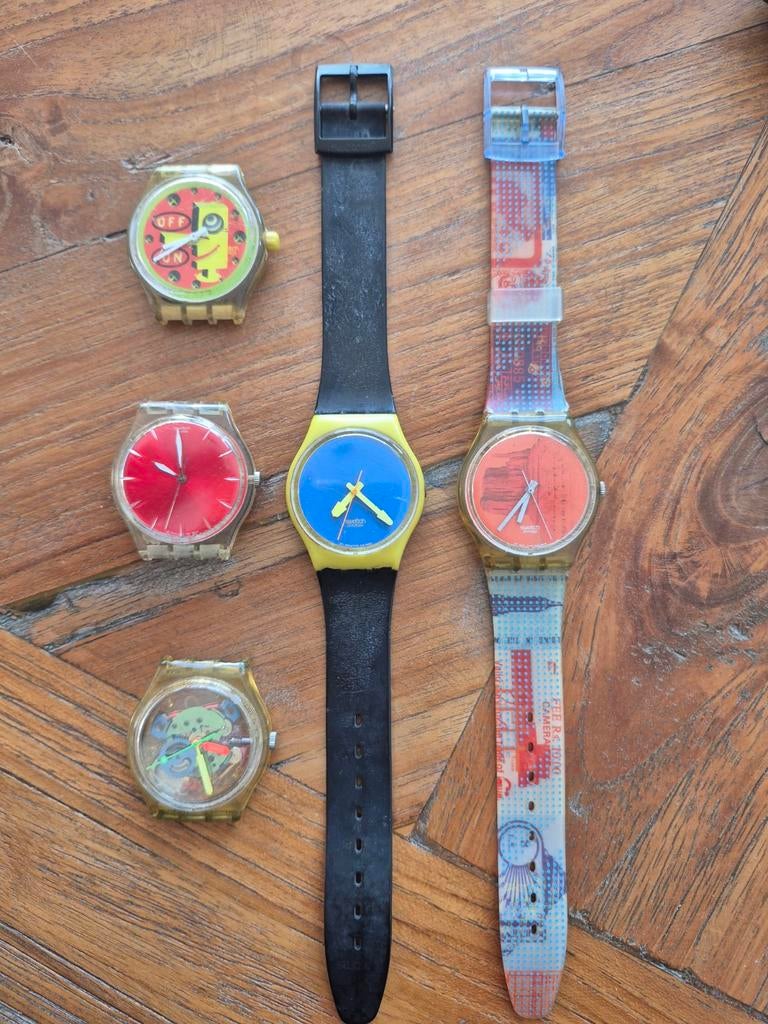 Diverse Swatch horloges, Ophalen of Verzenden, Kunststof, Swatch