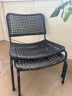Zwarte rotan stoel Karwei, Ophalen, Gebruikt, Zwart, Riet of Rotan