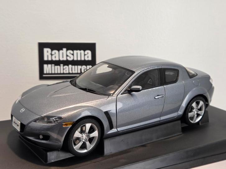 Mazda RX-8 - Titanium Grey - 1:18 AUTOart, Hobby en Vrije tijd, Modelauto's | 1:18, Zo goed als nieuw, Auto, Autoart, Ophalen of Verzenden