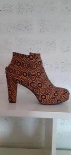 Enkellaars met leuk Detail op Hak "Sacha" 38, Kleding | Dames, Schoenen, Nieuw, Lage of Enkellaarzen, Oranje, Sacha