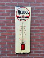 Vintage Veedol emaille reclame Thermometer, Antiek en Kunst, Antiek | Emaille, Ophalen of Verzenden