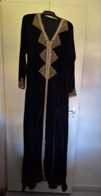 Prachtige Marokkaanse Kaftan Jurk, Kleding | Dames, Zwart, Maat 42/44 (L), Ophalen of Verzenden, Zo goed als nieuw