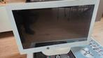 Salora TV 24 inch met dvd wit, Gebruikt, 50 Hz, LCD, Ophalen