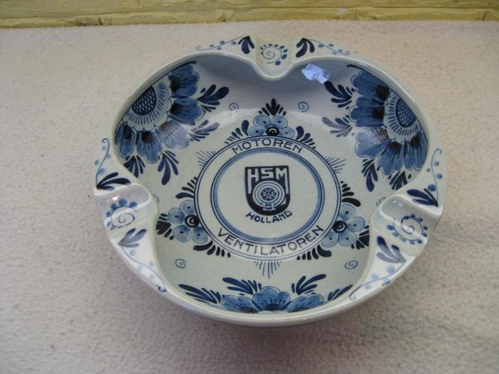 Delfts Blauw Aardewerken asbak van HSM Holland, Antiek en Kunst, Antiek | Keramiek en Aardewerk, Ophalen of Verzenden