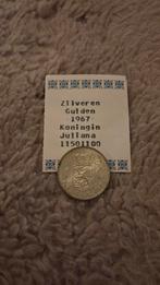 Zilveren Gulden 1967 - Koningin Juliana, Postzegels en Munten, Munten | Nederland, 1 gulden, Koningin Juliana, Zilver, Ophalen of Verzenden