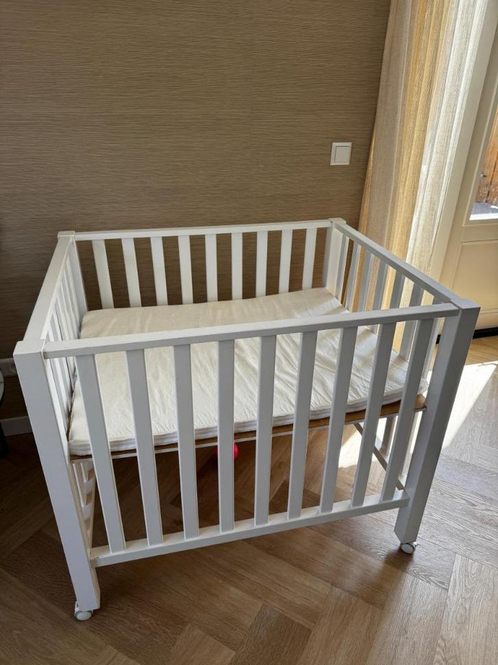 bopita Box Brent Wit, Kinderen en Baby's, Boxen, Gebruikt, Rechthoekig, In hoogte verstelbaar, Boxkleed, Wieltjes, Ophalen