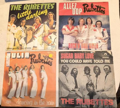 The Rubettes - 4 singles, Cd's en Dvd's, Vinyl | Overige Vinyl, Gebruikt, Overige formaten, Verzenden