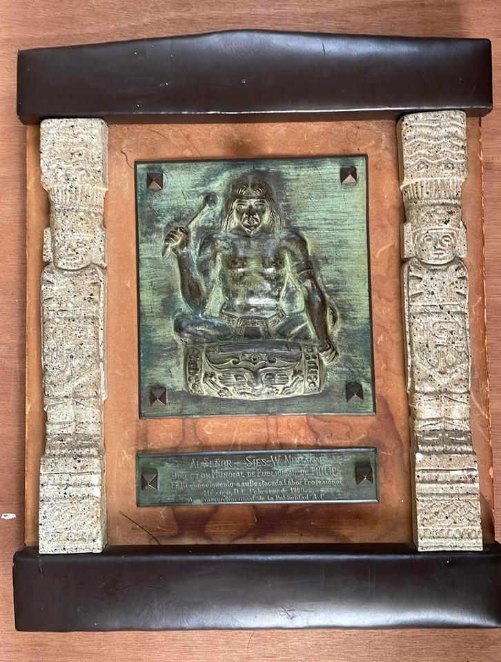 Reclameprijs 1960 philips Sies W Numann brons, Verzamelen, Merken en Reclamevoorwerpen, Overige typen, Ophalen of Verzenden