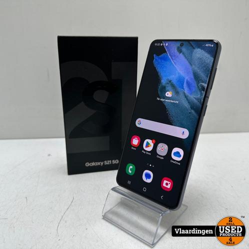 Samsung S21 128GB Zwart - Nette Staat - Met Garantie, Computers en Software, Android Tablets, Zo goed als nieuw