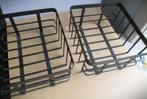 Mand~Manden~Zwarte metalen Mandjes~Nieuw~19 x 20 en 10 hoog, Huis en Inrichting, Overige materialen, Mand, Vierkant, Nieuw