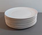 Aangeboden: 10 porseleinen HEMA dinerborden (wit), Huis en Inrichting, Keuken | Servies, Ophalen, Gebruikt, Bord(en), Effen