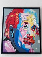 Schilderij Albert Einstein, ingelijst, Antiek en Kunst, Ophalen