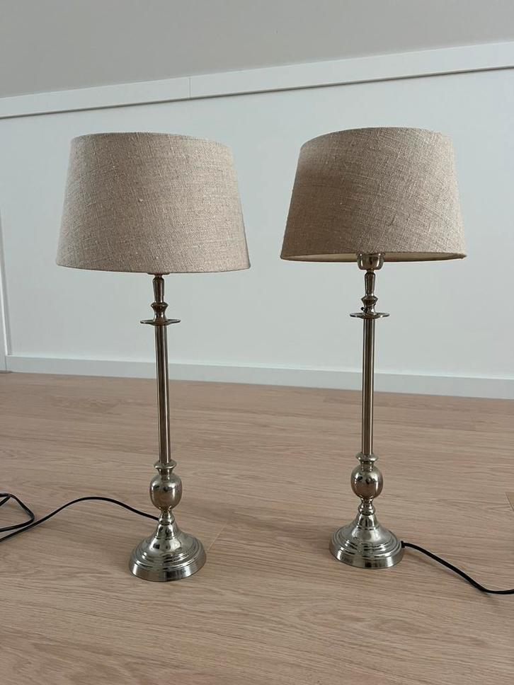 Set van 2 luxe Colmore tafellampen met kap 45 cm hoog, Huis en Inrichting, Lampen | Tafellampen, Zo goed als nieuw, Minder dan 50 cm