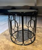 Zwart stalen rond tafeltje, Ophalen, Zo goed als nieuw