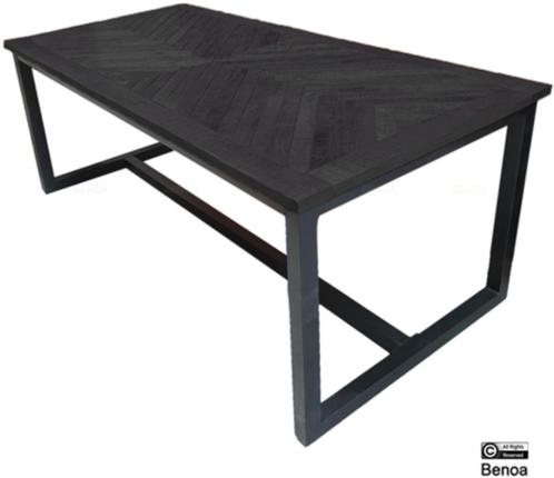 Eettafel Jax rechthoek mango zwart 4 maten leverbaar | Websh, Huis en Inrichting, Tafels | Eettafels, Nieuw, 50 tot 100 cm, Vijf personen of meer