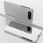 Samsung Galaxy A80 Clear View Stand Cover Set _ Zilver, Verzenden, Nieuw, Overige modellen, Hoesje of Tasje