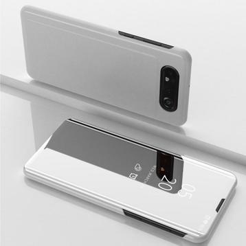 Samsung Galaxy A80 Clear View Stand Cover Set _ Zilver beschikbaar voor biedingen