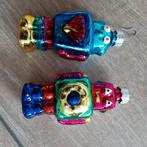 2 bonte kersthangers robot, Ophalen of Verzenden, Gebruikt