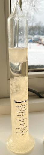 Glazen baroscoop (kampfer weerglas) 27 cm. Weersvoorspeller, Ophalen, Zo goed als nieuw