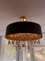 2 x Moderne Zwart/Goud Hanglampen, Huis en Inrichting, Lampen | Kroonluchters, Ophalen, Zo goed als nieuw