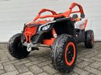 24V CAN-AM Maverick buggy blauw 2 persoons, -4WD- MP4 – lede, Kinderen en Baby's, Speelgoed | Buiten | Accuvoertuigen, Ophalen of Verzenden
