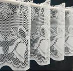 Wit kerst valletje / kort gordijntje met kerstklokken 3m, Ophalen of Verzenden, Zo goed als nieuw, Wit, Minder dan 100 cm