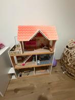 Leuk poppenhuis met speelgoed, Kinderen en Baby's, Speelgoed | Poppenhuizen, Ophalen, Zo goed als nieuw, Poppenhuis