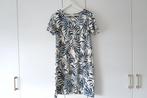 ICHI jurkje met palmprintje - Wit/Blauw, Kleding | Dames, Blauw, Ophalen of Verzenden, Zo goed als nieuw, Ichi