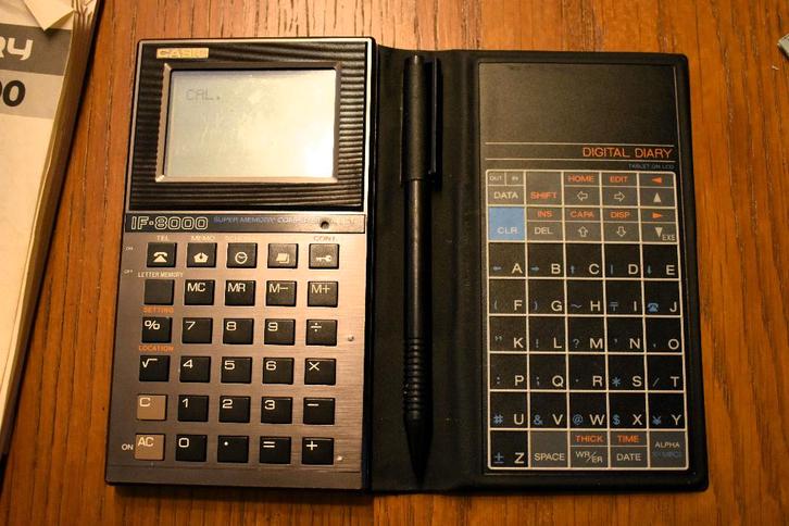 Casio digitale agenda Casio IF 8000, Computers en Software, Vintage Computers, Ophalen of Verzenden