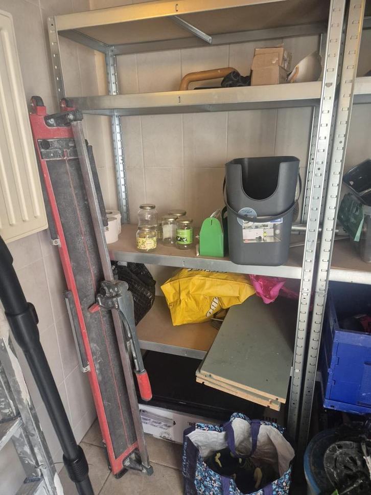 Metalen stellingkast 3 stuks, Doe-het-zelf en Verbouw, Werkbanken, Gebruikt, 70 tot 120 cm, Ophalen