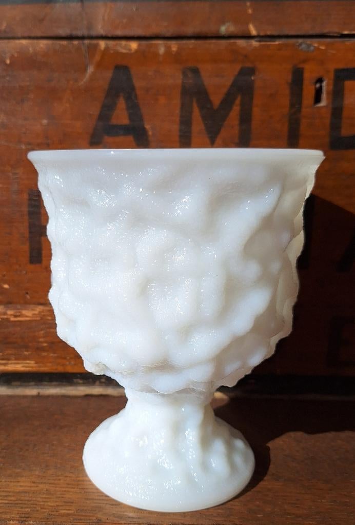 E.Brody, Cleveland Ohio 70's, vintage opaline vaas, Antiek en Kunst, Antiek | Glas en Kristal, Ophalen of Verzenden