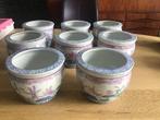 8 chinese bloempotten a 5 euro per stuk, Tuin en Terras, Bloempotten, Ophalen, Rond, Zo goed als nieuw, Minder dan 25 cm