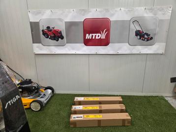 Reclamedoek Wolf Garten & MTD Grasmaaiers - Nieuw beschikbaar voor biedingen