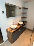 Handgemaakt robuust badkamermeubel 2x Villeroy 200x40x80, Huis en Inrichting, Badkamer | Badkamermeubels, Ophalen, Gebruikt, 150 tot 200 cm